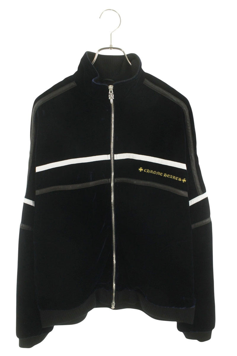 Chrome Hearts VELVET TRACKSUIT JACKET Velour Zip Size L