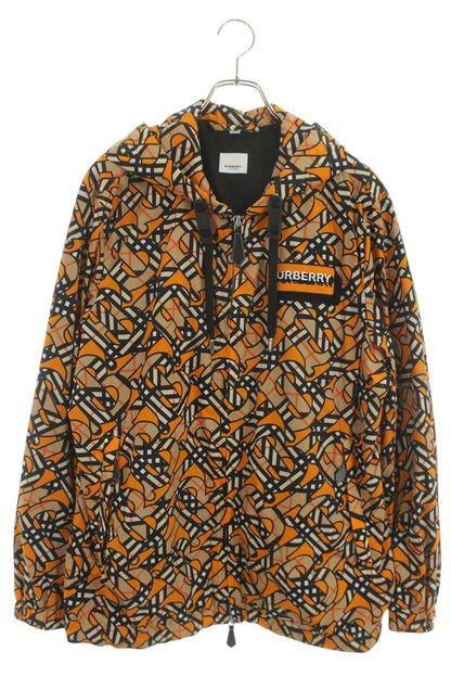 Burberry TB Logo Hooded Blouson Orange x Beige Size M
