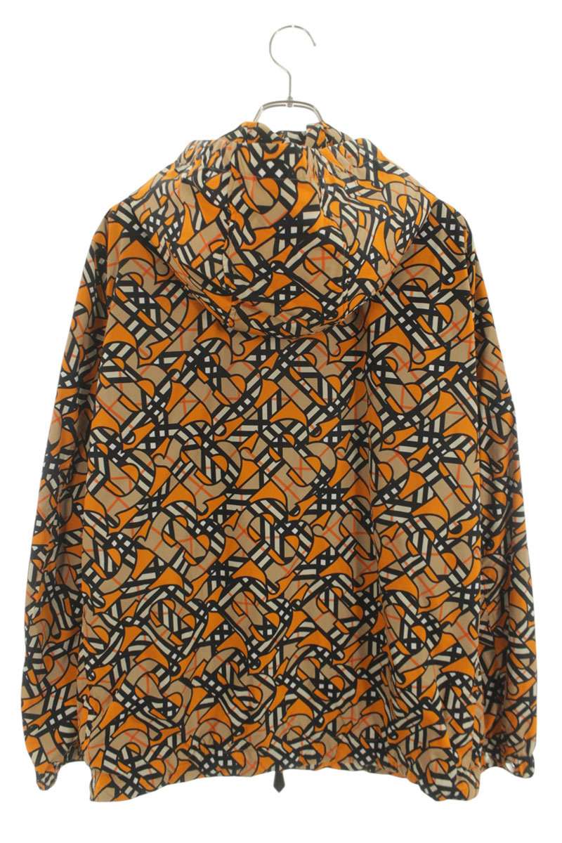Burberry TB Logo Hooded Blouson Orange x Beige Size M