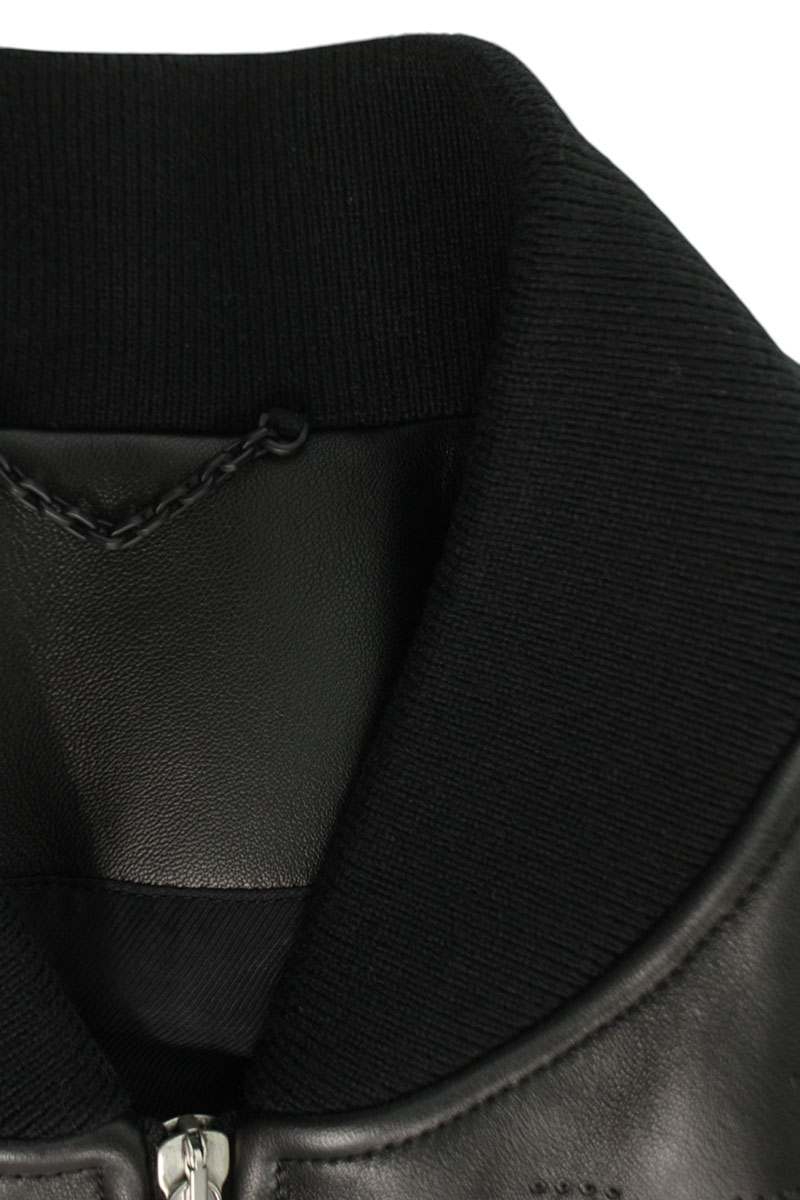 LOUISVUITTON 25AW Monogram Leather Mix Track Jacket Size L
