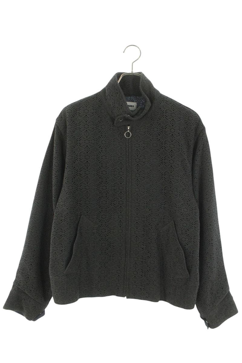 KOZABURO Iridescence Lace Swing Jacket Blouson Gray Size S