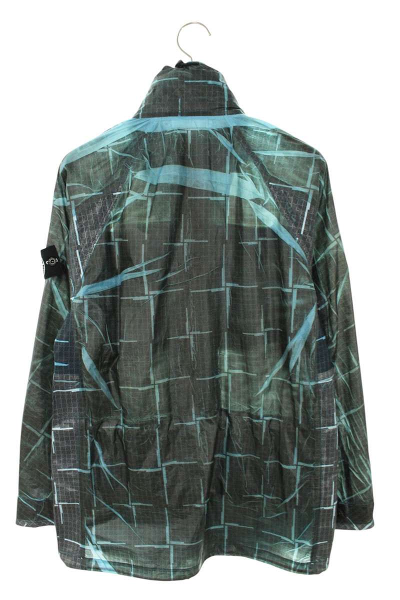 STONEISLAND Blue Polyester Check Print Blouson Size S