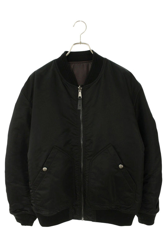 DIESEL Black Nylon D Logo Reversible Bomber Size M