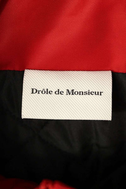 DROLE DE MONSIEUR Red Nylon Half-Zip Blouson Size L