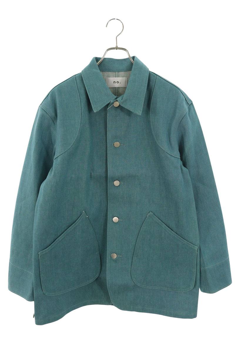 no.number 22FW Green Denim Coverall Jacket Size S