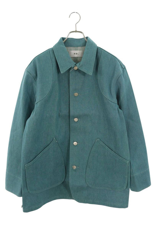 no.number 22FW Green Denim Coverall Jacket Size S