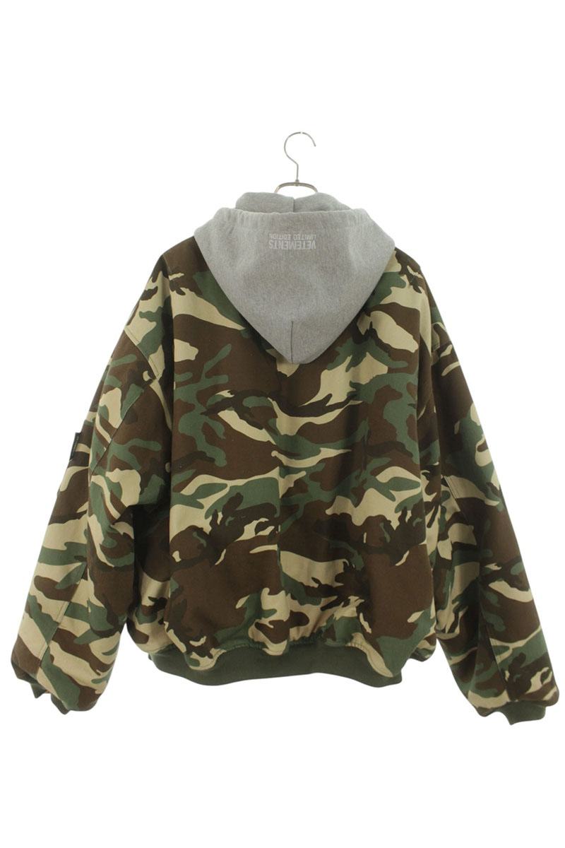VETEMENTS 22AW Camo Hooded Bomber Jacket Multi Size S