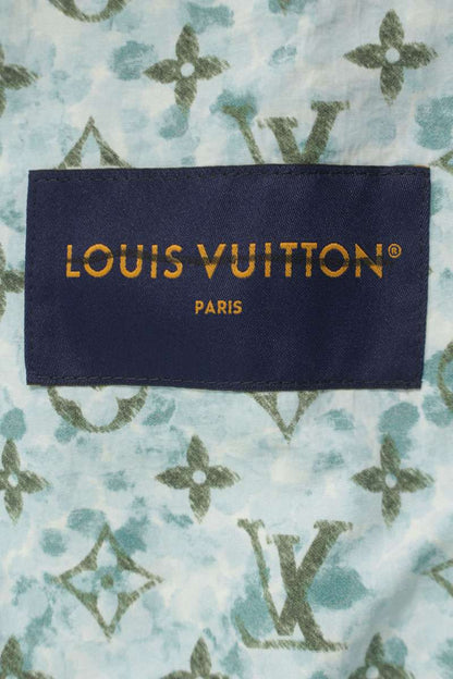 LOUISVUITTON 23AW Monogram Printed Windbreaker Blue Size XL