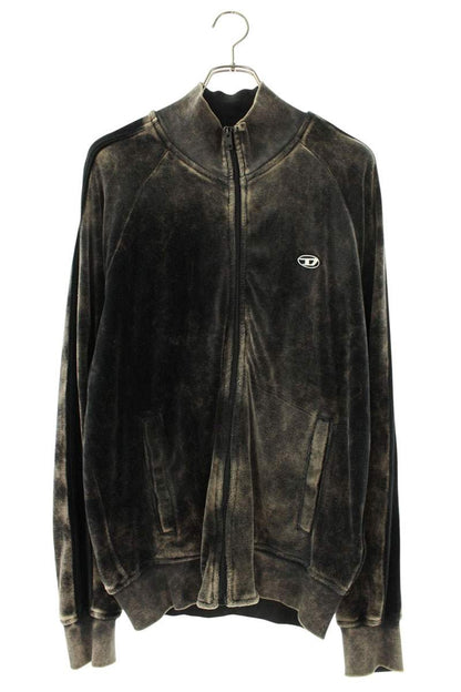 DIESEL Velvet Zip-Up Blouson Black Size S