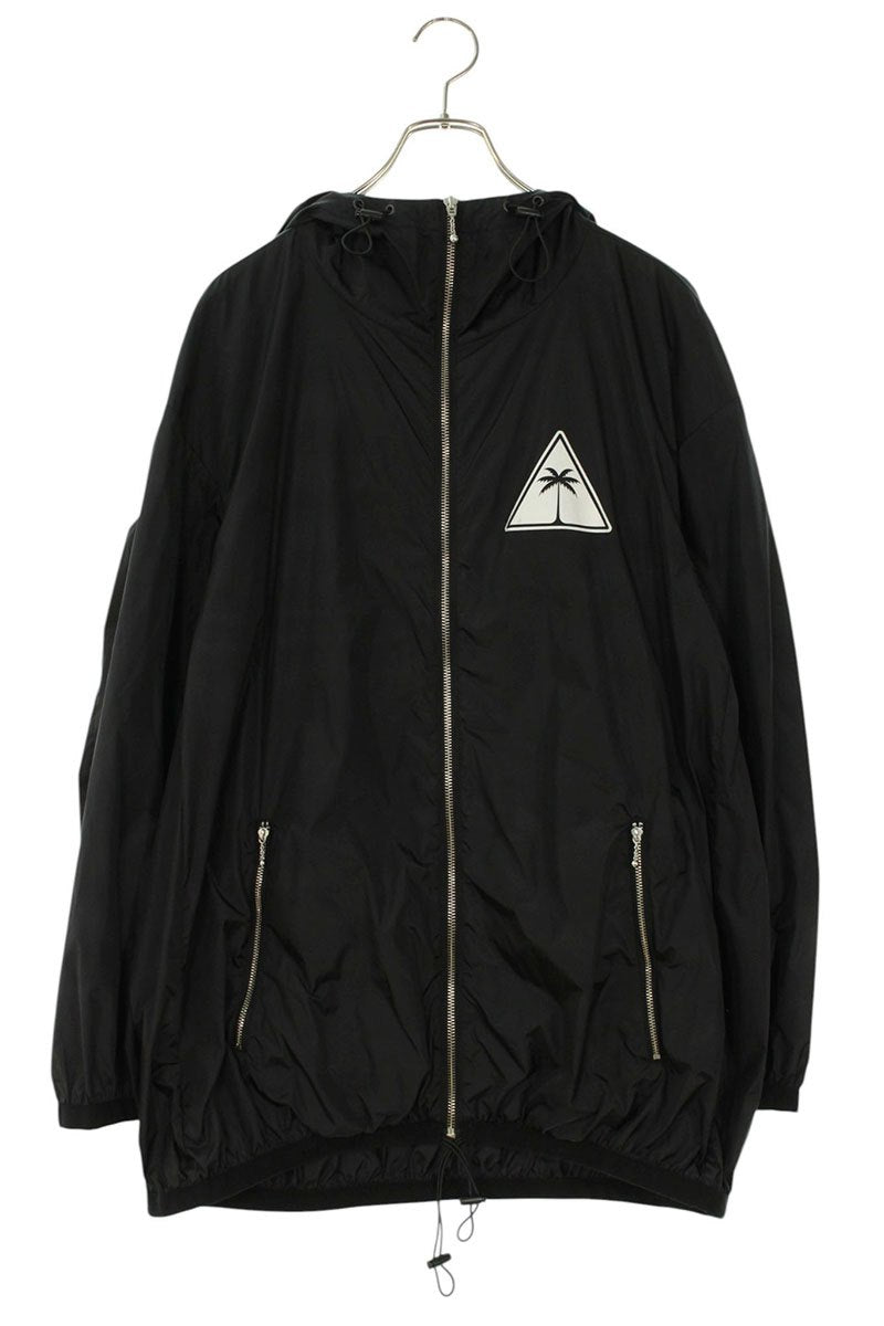 Palm Angels Logo Zip Up Blouson Black Size M