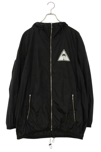 Palm Angels Logo Zip Up Blouson Black Size M