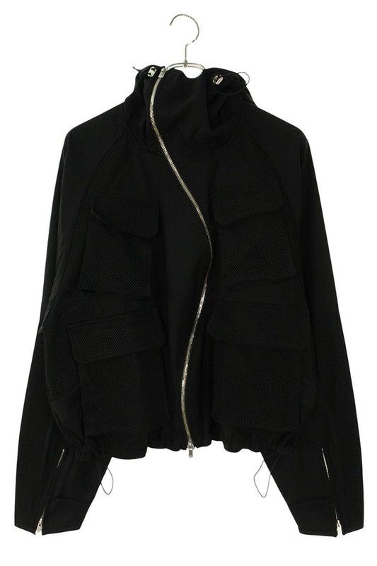 FFF POSTAL SERVICE Aire Curved Zip Jacket Black Size L