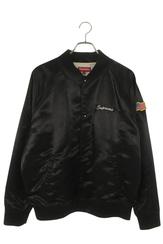 SUPREME 16SS Betty Boop Satin Club Jacket black Size L