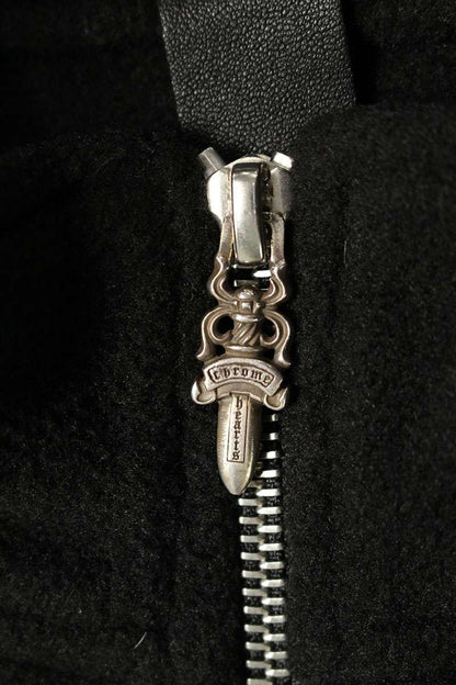Chrome Hearts Dagger Half-Zip Fleece Pullover Jacket Size L
