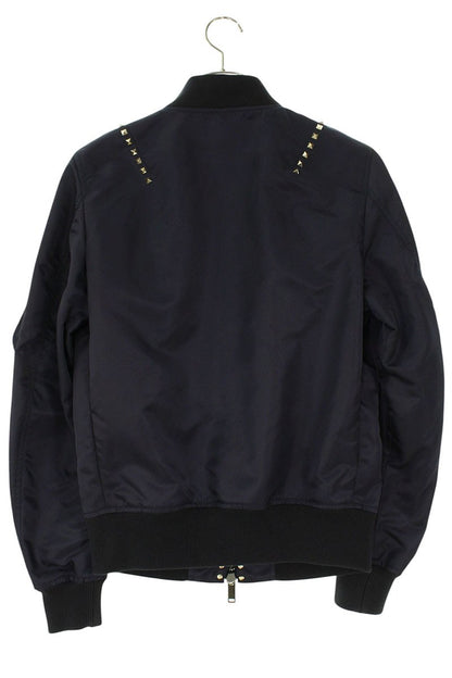 Valentino Stud Blouson Blue x White Size S