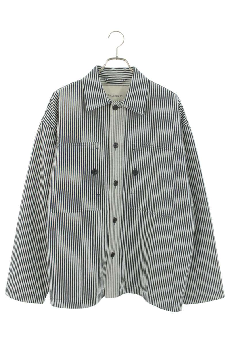 JW Anderson Striped Blouson White x Blue Size XS