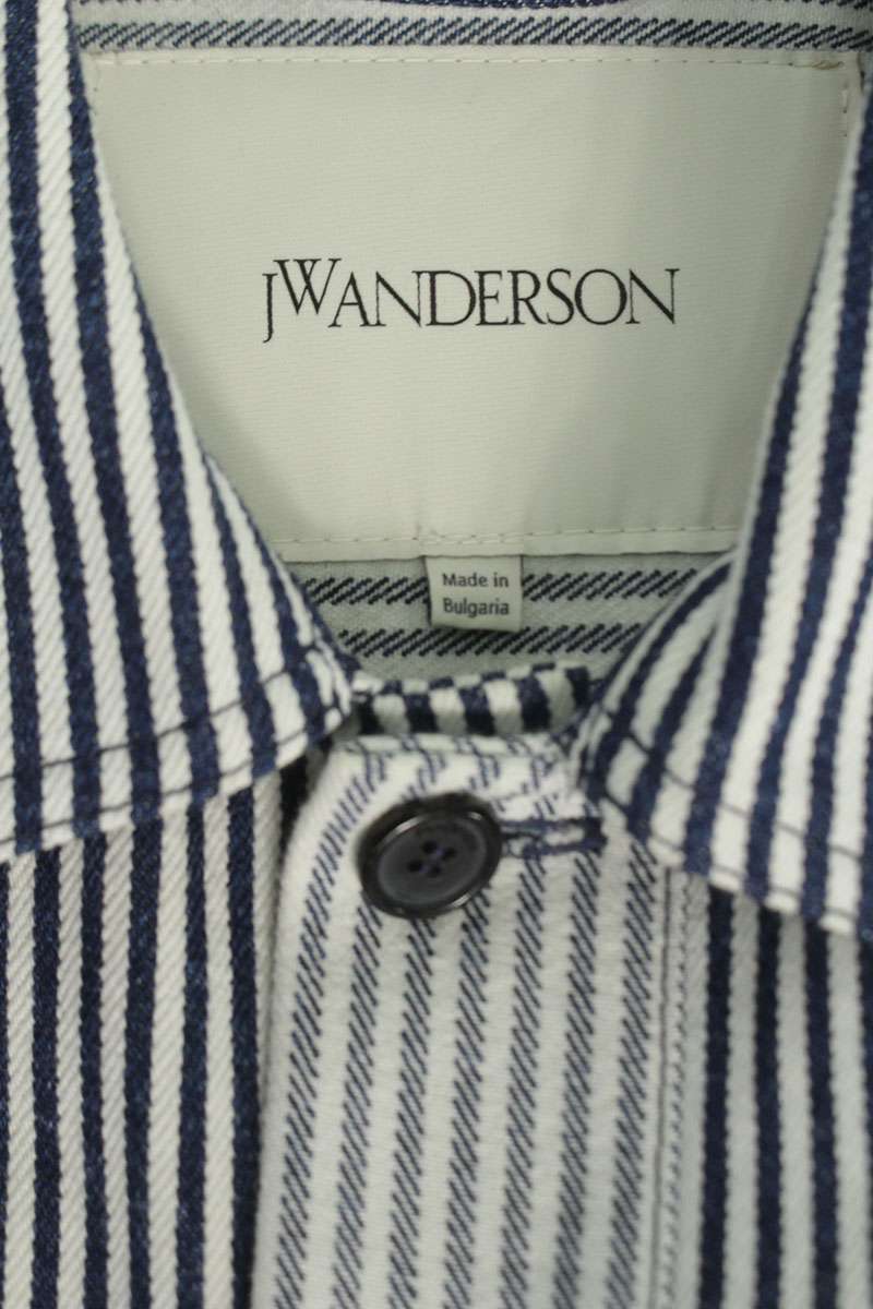 JW Anderson Striped Blouson White x Blue Size XS