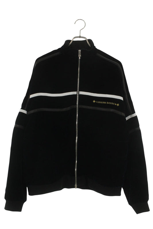 Chrome Hearts VELVET TRACKSUIT JACKET Navy Size L
