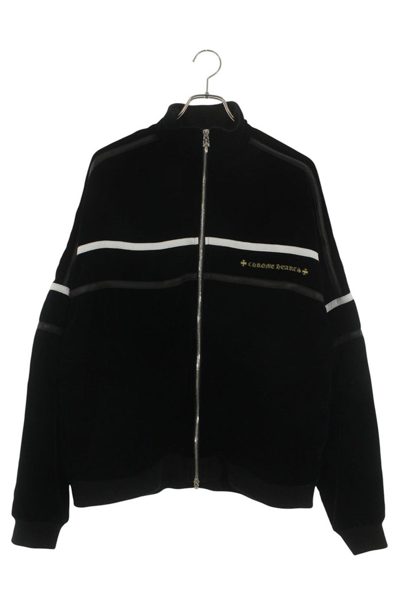 Chrome Hearts VELVET TRACKSUIT JACKET Navy Size L
