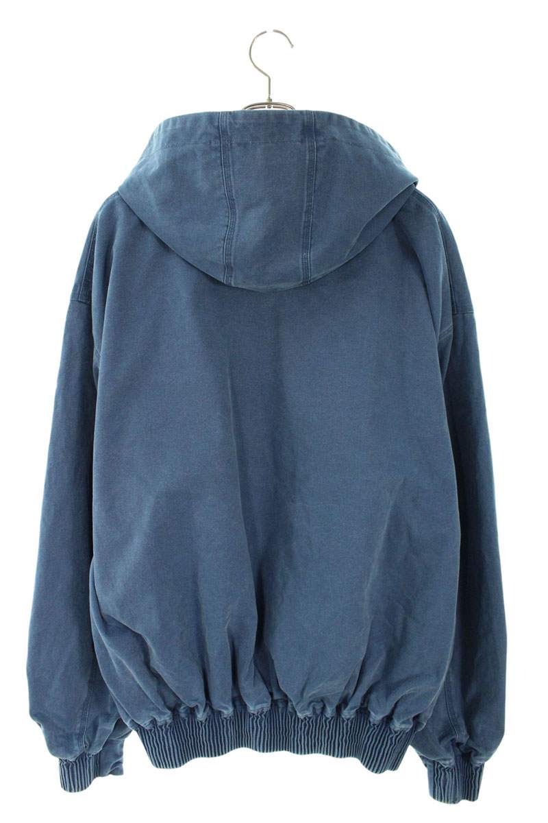 DIARY Garment Dye Washed Canvas Jacket Blue Size M