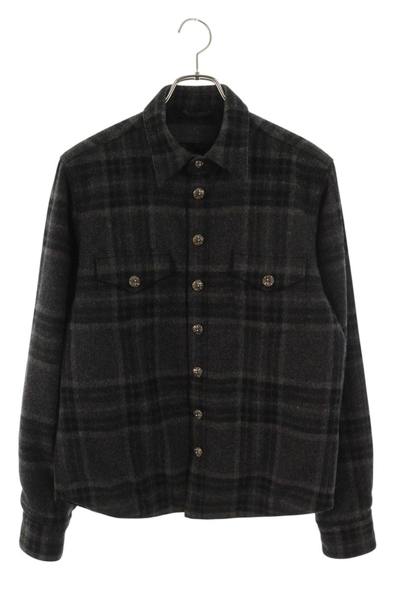 Chrome Hearts CPO Jacket Cross Patch Quilted Check Size S