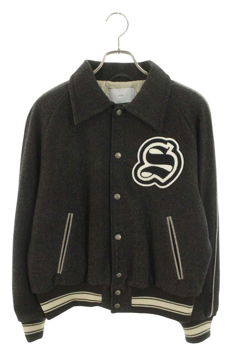 SUGARHILL 23AW Wool Stadium Jacket Gray Size M