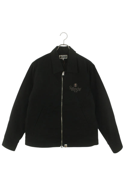 Bape Logo Embroidered Jacket Black Size M