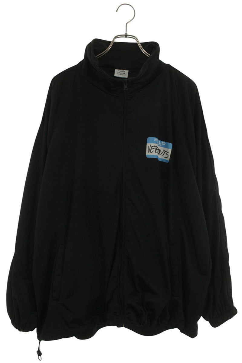 Vetements Logo Blouson Black Size M