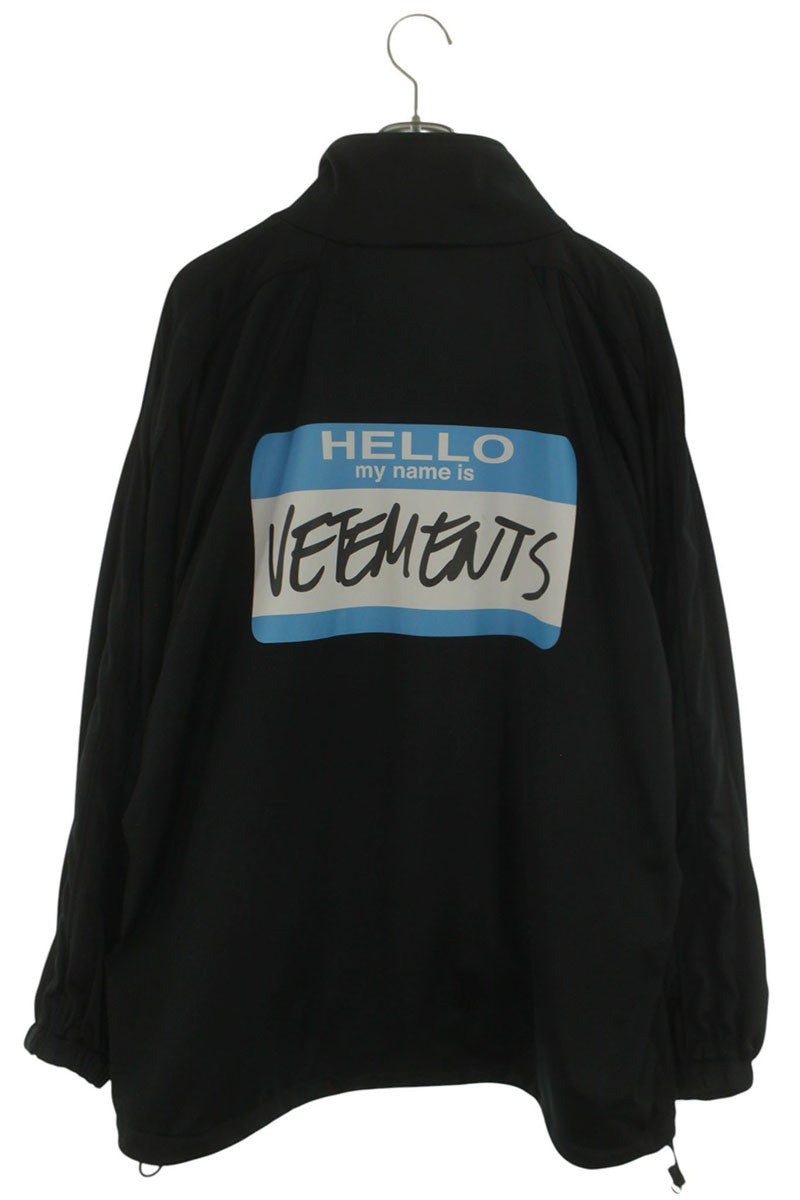 Vetements Logo Blouson Black Size M