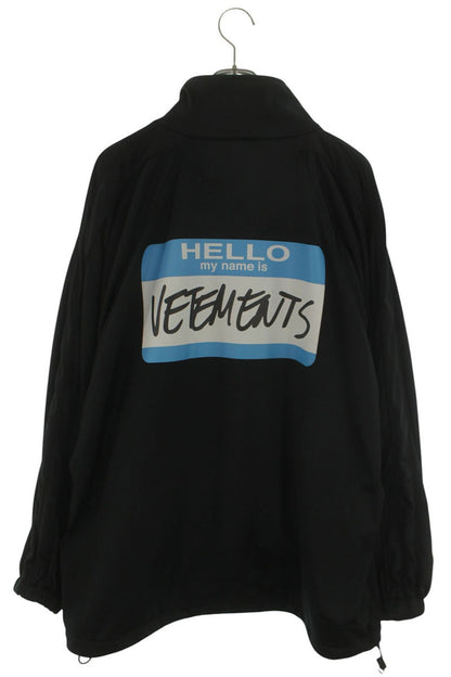 Vetements Logo Blouson Black Size M
