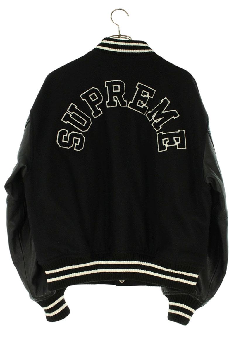SUPREME 23AW Tiger Varsity Jacket Black Size S