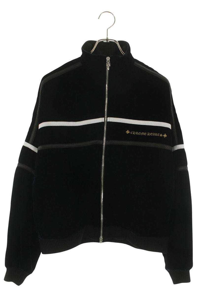 Chrome Hearts VELVET TRACKSUIT JACKET Navy Velour Size XS