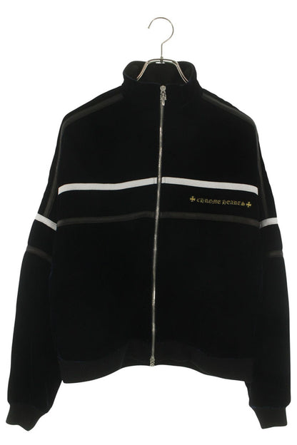 Chrome Hearts VELVET TRACKSUIT JACKET Navy Velour Size XS
