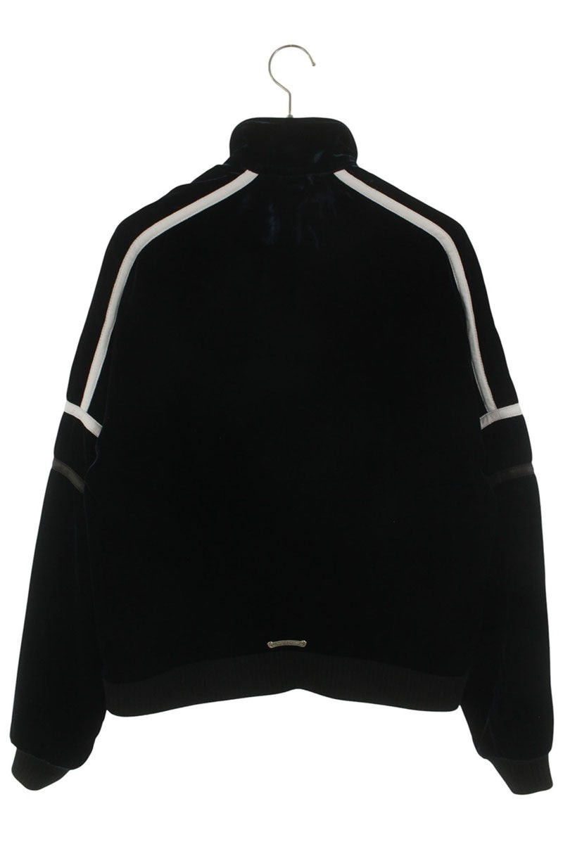 Chrome Hearts VELVET TRACKSUIT JACKET Navy Velour Size XS
