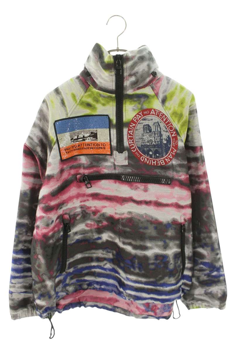 LOUISVUITTON Hooded Graphic Windbreaker Blouson Multi Size L