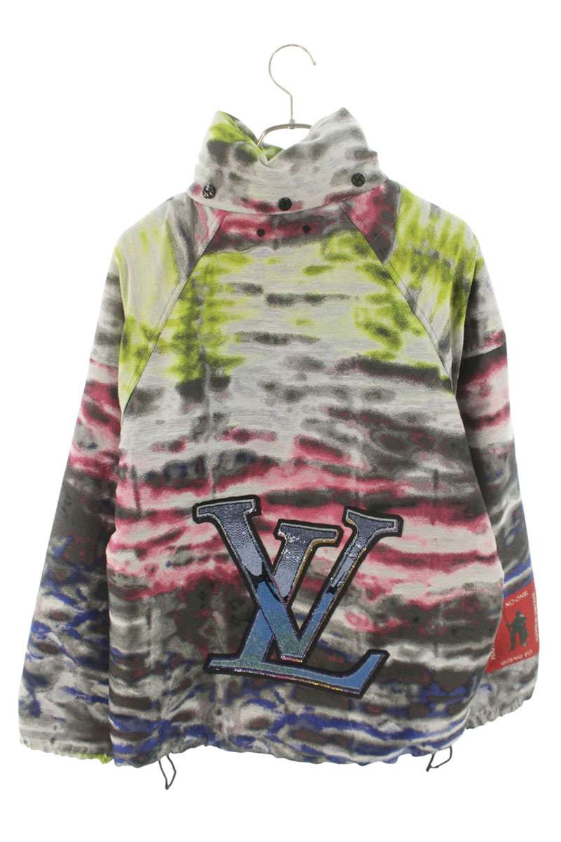 LOUISVUITTON Hooded Graphic Windbreaker Blouson Multi Size L