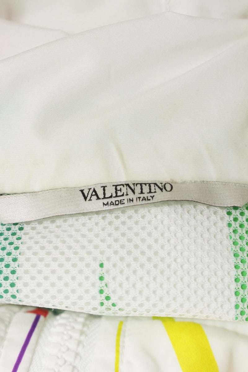VALENTINO Multi Logo Nylon Blouson White Size XL