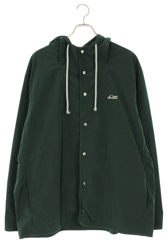 KITH Nylon Snap Hooded Blouson Green Size XL