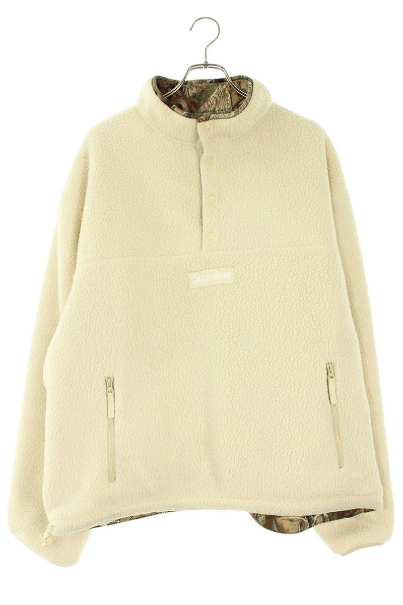 Supreme 24AW Polartec Shearing Reversible Pullover Blouson Brown x Beige Size XL