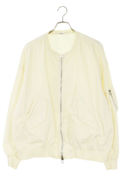 Name 23SS Cut-Off Collar Cotton MA-1 Bomber White Size M