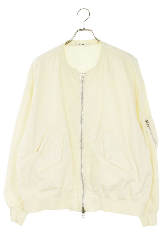 Name 23SS Cut-Off Collar Cotton MA-1 Bomber White Size M