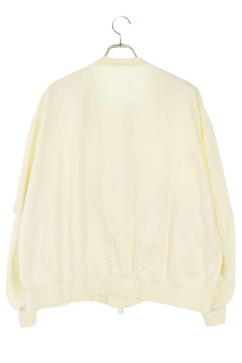 Name 23SS Cut-Off Collar Cotton MA-1 Bomber White Size M