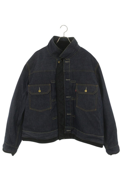 LEVI'S x Sacai Denim Reversible Bomber Jacket Black Size 4