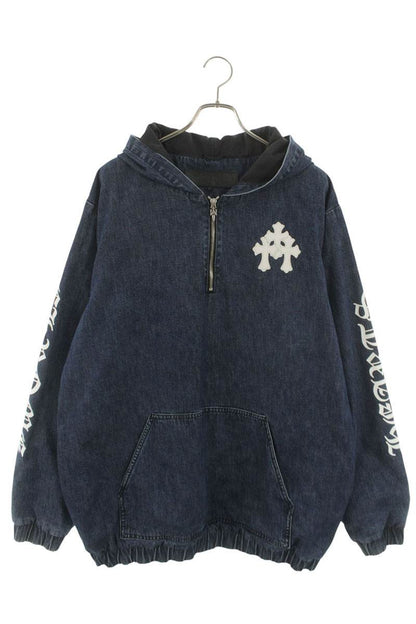 Chrome Hearts Half-Zip Denim Anorak Blouson Indigo Size L