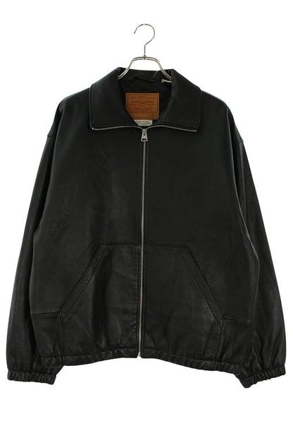 Levi's PREMIUM BLACK FULLZIP SPORTS LEATHER JACKET Size M