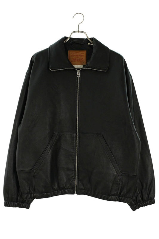 Levi's PREMIUM BLACK FULLZIP SPORTS LEATHER JACKET Size M