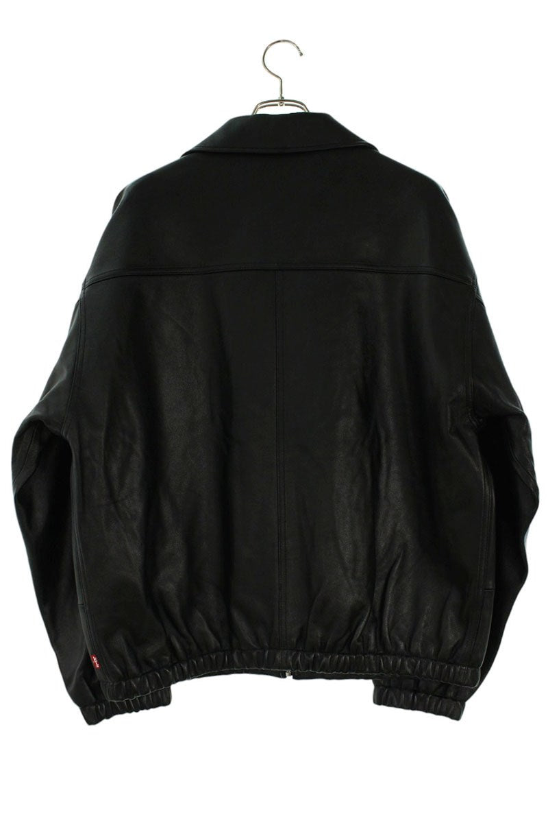 Levi's PREMIUM BLACK FULLZIP SPORTS LEATHER JACKET Size M