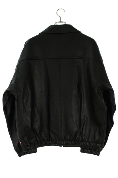 Levi's PREMIUM BLACK FULLZIP SPORTS LEATHER JACKET Size M