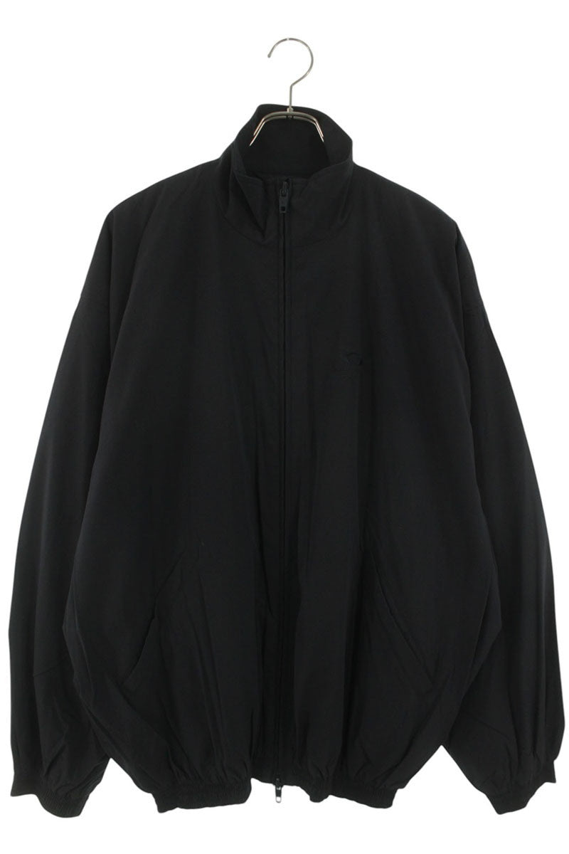 BALENCIAGA Logo Embroidered Nylon Double Zip Blouson Size M