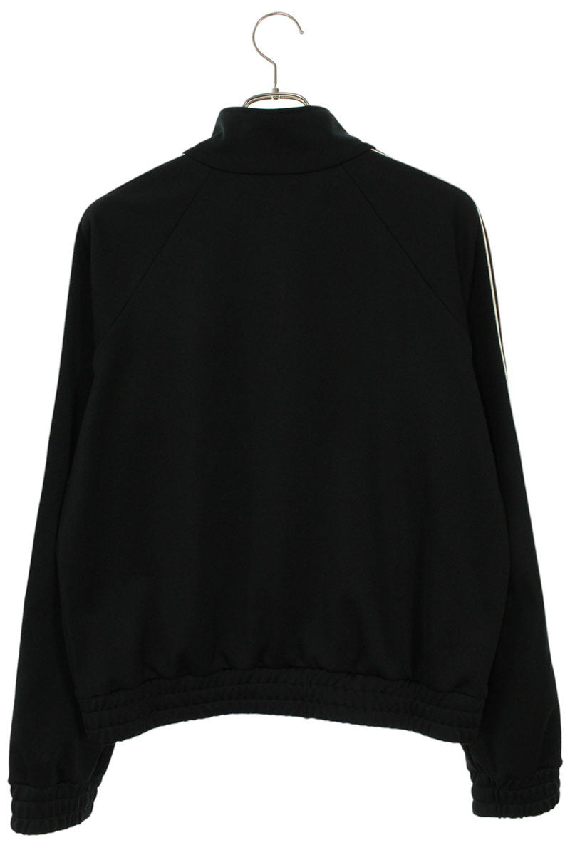 CELINE Double Face Half Zip Track Jacket Black White Size L